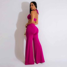 Sexy Hollow Out Wide Leg Jumpsuit YF-10496