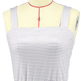 Fashion Stripe Loose Sling Jumpsuit DDF-88207