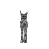 Sexy Backless Striped Jumpsuit QSF-51075