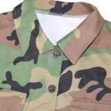 Camouflage Print Lapel Sleeveless Vest SH-390511