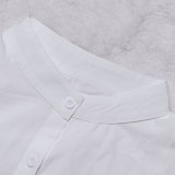 Fashion Irregular Loose Shirt HNIF-8311