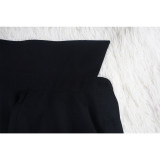 See-through Solid Chiffon Long Shirt And Shorts Two Piece Set YF-10501