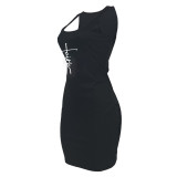 Casual Print Sleeveless Mini Dress ZNF-004