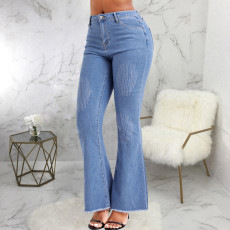 Casual Slim Wide Leg Micro Flare Jeans HSF-2638