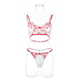 Sexy Floral Embroidered Lingerie Bra Erotic Set GAXL-2026