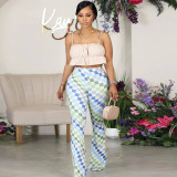 Casual Print Flare Pants CH-23051