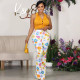 Casual Print Flare Pants CH-23051