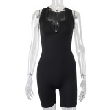 Solid Color Vest Tight Sport Romper FSL-F210