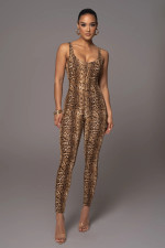 Print Sleeveless U Neck Jumpsuit MZ-2802