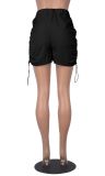 Solid Draw Pleated Sport Short MZ-2799