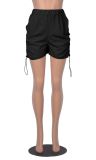 Solid Draw Pleated Sport Short MZ-2799
