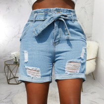 Fashion High Waist Slim Denim Short  HSF-2700