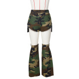 Camouflage Short Pant Leg Cover Three Piece Set  ZSD-0600