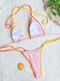 Sexy Tie Up Splicing Bikinis Two Piece CASF-6585