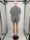 Fashion Stripe Loose Casual Home Two Piece Set XMF-300