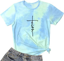 Tie Dye Print Short Sleeve T Shirt LSD-83202