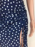 Polka Dot Print Pleated Two Piece Skirts Set LM-8369