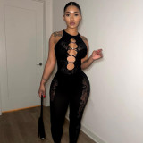 Sexy Hollow Out Tight Jumpsuits XEF- W23Q30955