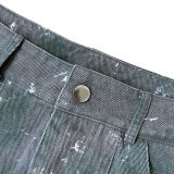 Fashion Camouflage Patchwork Big Pockets Denim Skirt ZSD-0610