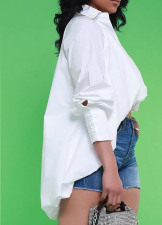 Fashion Long Sleeve Irregular Shirt OMY-11019