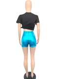 Metallic Candy Color Fashion Shorts BN-9417