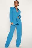 Long Sleeve Solid Color Shirt Two Piece Pants Set YD-8765-B2