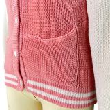 Color Block Looose Wool Yarn Baseball Coat CH-23081