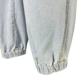 Casual Multi-Pocket Slim Jeans CH-23083