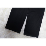 Solid Long Sleeve Coat+U Neck Vest+Pencil Pants 3 Piece Set YF-10584