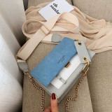 Frosted Crossbody Contrast Color Small Square Bag HCFB-322037