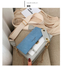 Frosted Crossbody Contrast Color Small Square Bag HCFB-322037