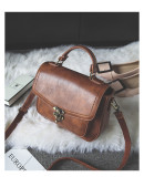 Retro Lock PU Leather Tote Small Square Bag HCFB-9022