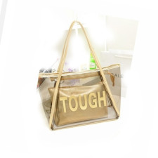 Pvc Transparent Jelly Tote Mother Daughter Bag HCFB-TOU