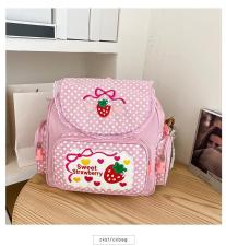 Embroidered Fruit Strawberry Lace Student Both Shoulder Bag HCFB-328599