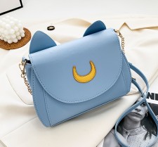 Solid Color Kitten Casual Crossbody Crescent Bag HCFB-20837