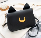 Solid Color Kitten Casual Crossbody Crescent Bag HCFB-20837