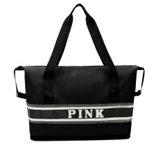 PINK Letter Print Fitness Sports Shoulder Travel Bag HCFB-20807