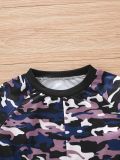 Kids Boy Camouflage Print Sweatshirts Two Piece Pants Set GYMF-120
