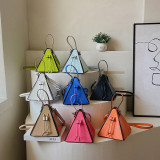 Candy Color Triangle Crossbody Bag  HCFB-D1308888