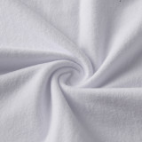 Solid Color Single Shoulder Long Sleeve T Shirt MZ-2811