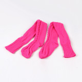 Solid Color Long Stocking XQDF-751