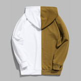 Trendy Men's Color Block Hooded Sweatshirt GXWF-001