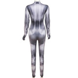 Casual Long Sleeve Slim Sport Jumpsuit XEF-35238