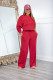 Solid Color Sweatshirt And Pants Thickened 2 Piece Set  AIL-253