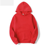 Plus Size Padded Solid Hooded Sport Sweatshirt GXWF-00029