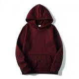 Plus Size Padded Solid Hooded Sport Sweatshirt GXWF-00029