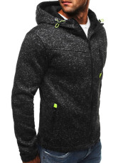 Men's Plus Size Casual Sport Long Slleve Plush Hooded Sweatshirt GXWF-ZL-KJ-W12