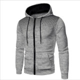 Men's Plus Size Casual Sports Fitness Zipper Hooded Sweatshirt GXWF-KJ-W16