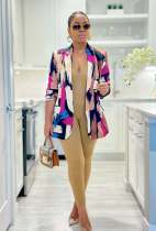 Fashion Long Sleeve Print Blazer Coat GZYF-8231