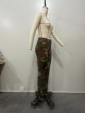 Camouflage Print Casual Tight Pencil Pants OD-8624